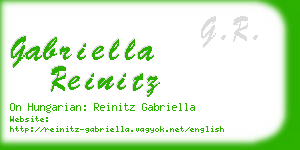 gabriella reinitz business card